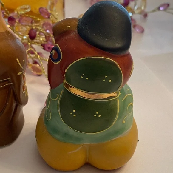 Vintage Chinese Ceramic Miniature Figurine Set Of 4
